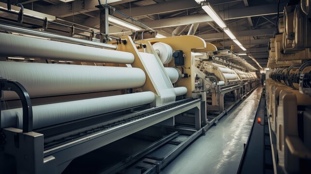 spinning machinery textile mill illustration weaving knitting, dyeing sewing, embroidery printing spinning machinery textile mill