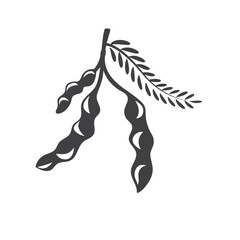 black tamarind icon vector element concept design template