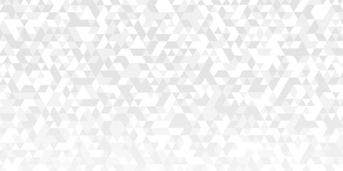 Vector geometric seamless technology gray and white transparent triangle background. Abstract digital grid light pattern white Polygon Mosaic triangle Background, business and corporate background.