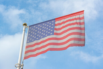 American Flag Wave Close Up for Memorial Day or 4th of July