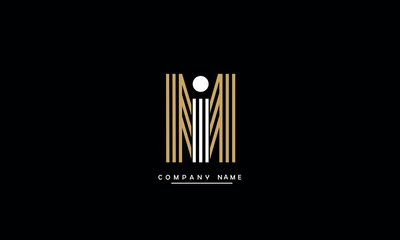 MI, IM, M, I Abstract Letters Logo Monogram