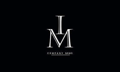 MI, IM, M, I Abstract Letters Logo Monogram