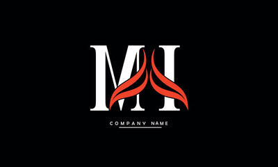 MI, IM, M, I Abstract Letters Logo Monogram