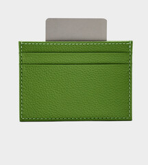 Cosmetic Bag Travel Bag  Purse Gift Set Apple cardholder internal isolated on white background with clipping path. design presentation.