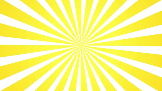 Sunburst rays rotating background. Rotating Sun ray animation background