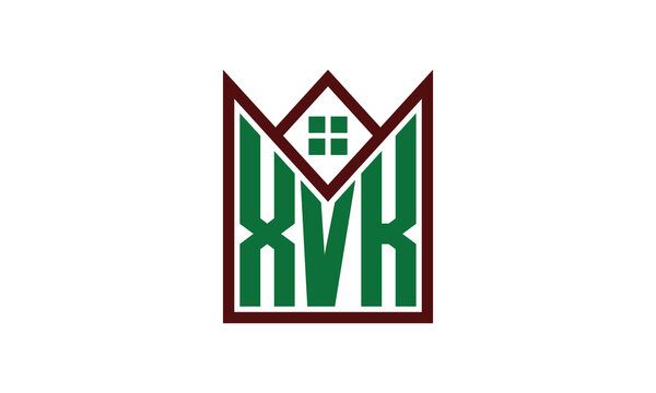 XVK initial letter real estate builders logo design vector. construction, housing, home marker, property, building, apartment, flat, compartment, business, corporate, house rent, rental, commercial