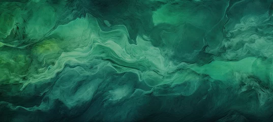 Foto op Aluminium Green marbled background texture ©  Mohammad Xte