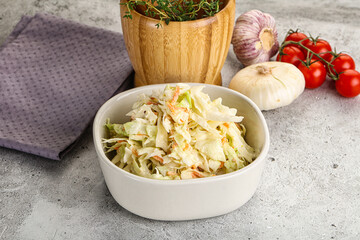 Dietary tasty Cole slaw salad