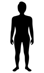 Silhouette of Male human body
