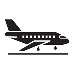 transportation icon on glyph style