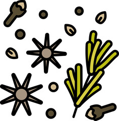 Spice line icon
