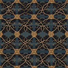 Fototapeta premium Seamless pattern in authentic Arabian style.