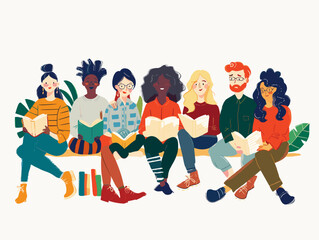  Members of a book club contribute different interpretations and insights during a discussion enriching the overall understanding of the book. 