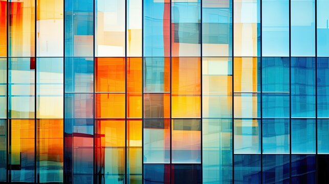 glass abstract office building illustration steel architecture, design cityscape, corporate futuristic glass abstract office building