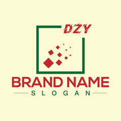 DZY Logo Letter Design For Business Template Vector