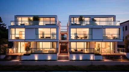 design compound townhouse building illustration architecture luxury, urban community, living spacious design compound townhouse building