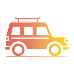 transportation on flat gradient style