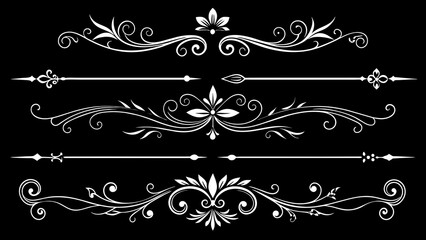 Enhance Your Designs with Stunning Ornamental Divider Vector Art A Comprehensive Collection