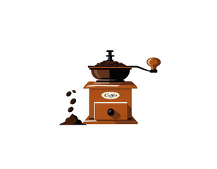 coffee grinder with coffee beans