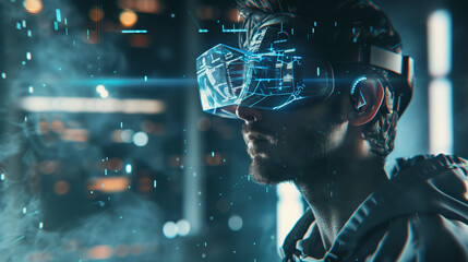 Full shot man augmented reality technology
