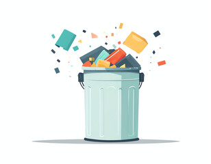 can in the trash can