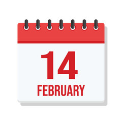 Valentine Day Calendar Vector PNG Transparent Background