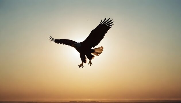 Eagle Silhouette Upscaled 155