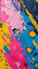 カラフルで鮮やかな幾何学的ポップアート