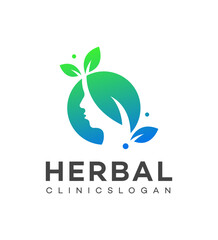 Herbal clinic logo Icon Brand Identity Sign Symbol Template