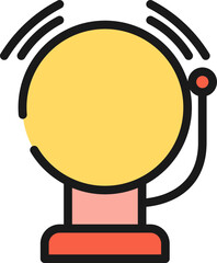 School bell line icon