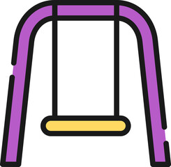 Outdoor swing line icon