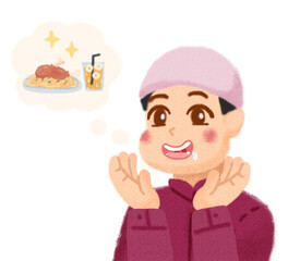 hungry and thirsty kid 