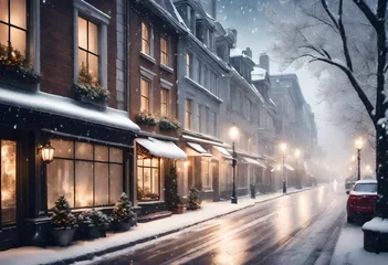 Poster street in winter © Khani