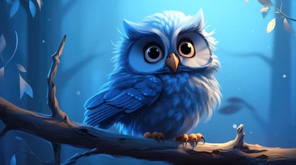 Poster owl on a branch © faiz