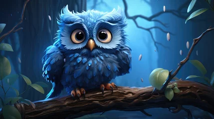 Poster owl in the night © faiz