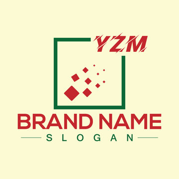 Creative letter YZM monogram for business logo design template