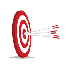Arrow Target Board for hitting the Center Vector PNG Transparent Background