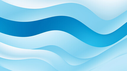 abstract paper cut background horizontal banner with wavy blue paper cut