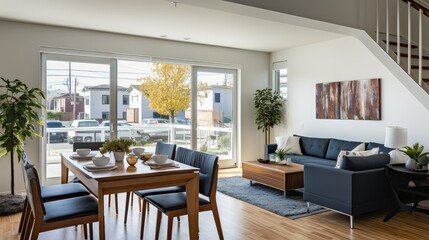 Fototapeta premium neighborhood community townhouse building illustration residents association, development architecture, construction amenities neighborhood community townhouse building