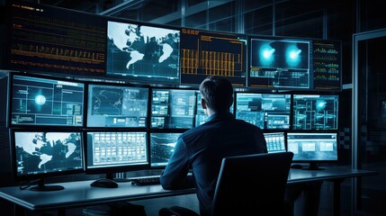 production automation electronics factory illustration efficiency control, manufacturing technology, innovation robotics production automation electronics factory