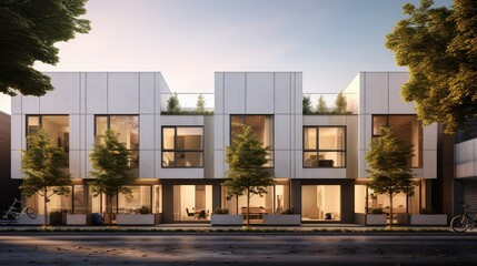 architecture block townhouse building illustration design city, residential neighborhood, community structure architecture block townhouse building