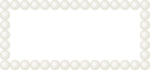 Pearl Rectangle shape Page decor. Design element 