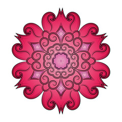 Vector luxury mandala template background and ornamental design for coloring page, greeting card, invitation, tattoo, floral mandala.