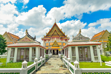 Kalyanamit Temple in Bangkok Thailand. thai language mean bell tower built by sunthonsamajarn
