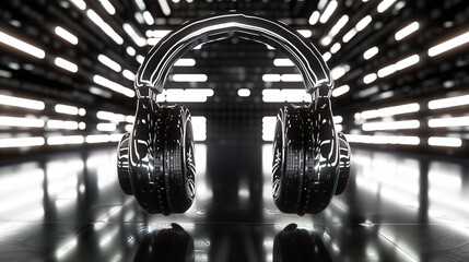 Neon headphones