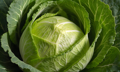 Fototapeta premium beautiful cabbage horizontal image, cabbage 