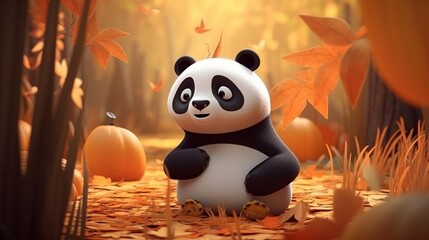 panda in the forest