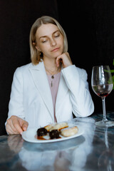 woman in restaurant