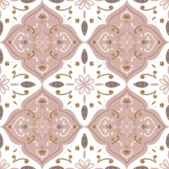 Vintage islamic mandala seamless pattern