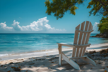 The Chair Summer beach background with copy space for text 2